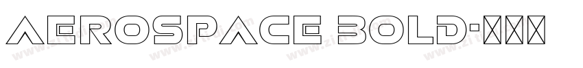 aerospace bold字体转换